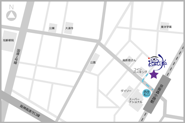 クンティカ地図